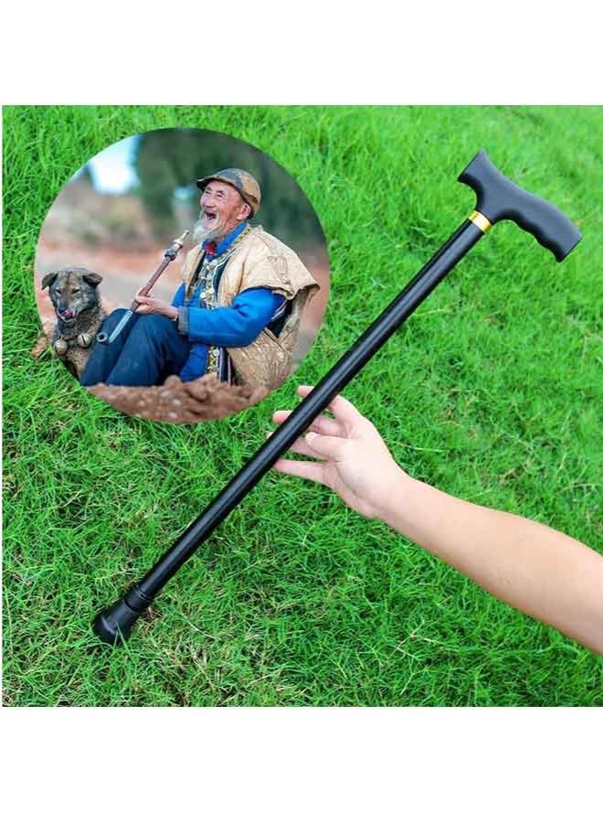 Anodized Aluminum Walking Cane, T-Handle Grey, Lightweight Adjustable Walking Stick with Non-slip Base - Image 3