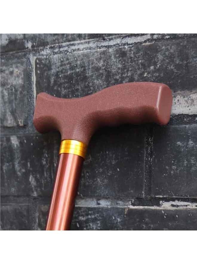 Anodized Aluminum Walking Cane, T-Handle Grey, Lightweight Adjustable Walking Stick with Non-slip Base - Image 5