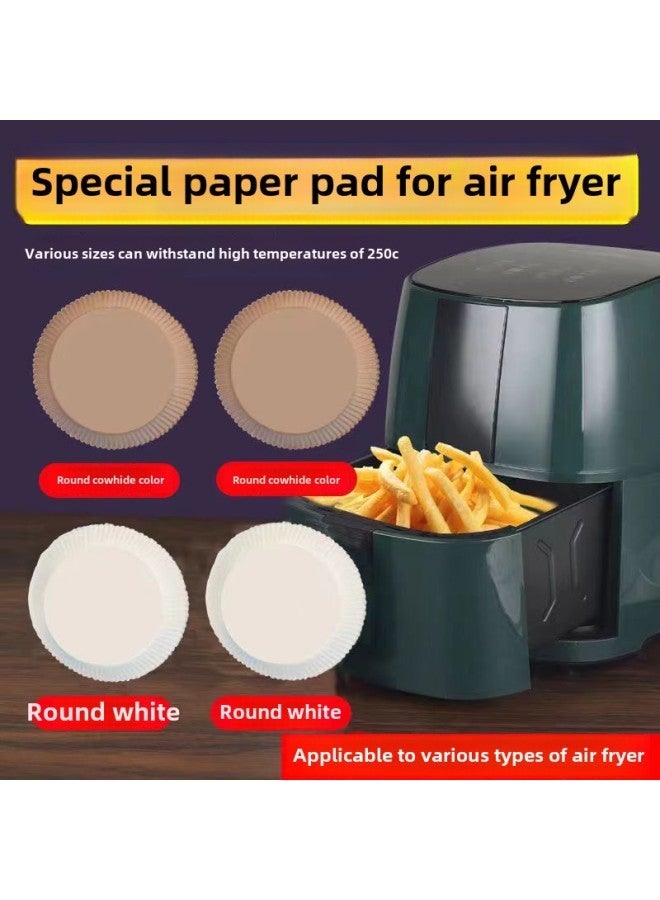 Air Fryer Paper Disposable Oil-proof Baking Paper Household Kitchen Oil-absorbing Paper Air Fryer Special Paper Wholesale-Color:Natural Color-Specifications:OPP Packaging "rectangle" 50 - Image 3