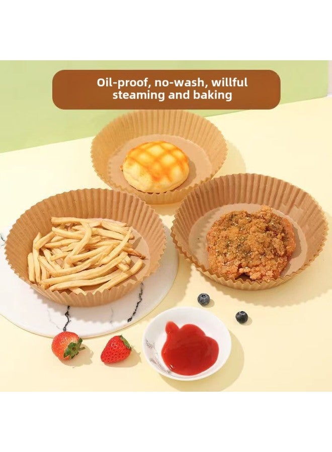 Air Fryer Paper Disposable Oil-proof Baking Paper Household Kitchen Oil-absorbing Paper Air Fryer Special Paper Wholesale-Color:Natural Color-Specifications:OPP Packaging "rectangle" 50 - Image 4