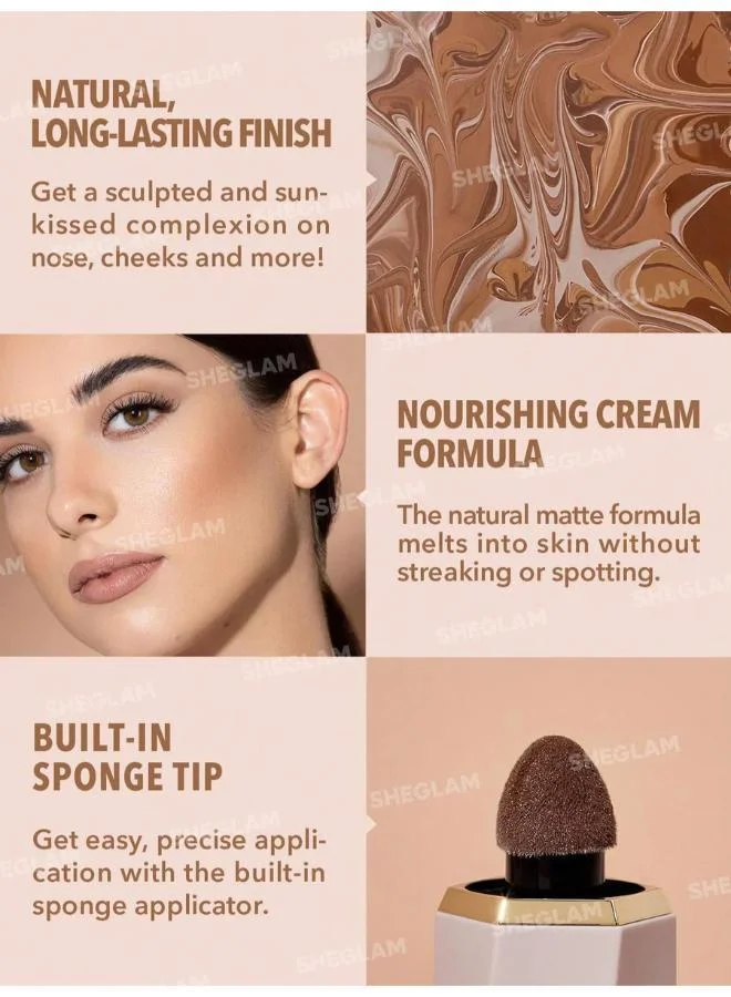 SHEGLAM Sun Sculpt Liquid Contour-Soft Tan Gel Cream Contour