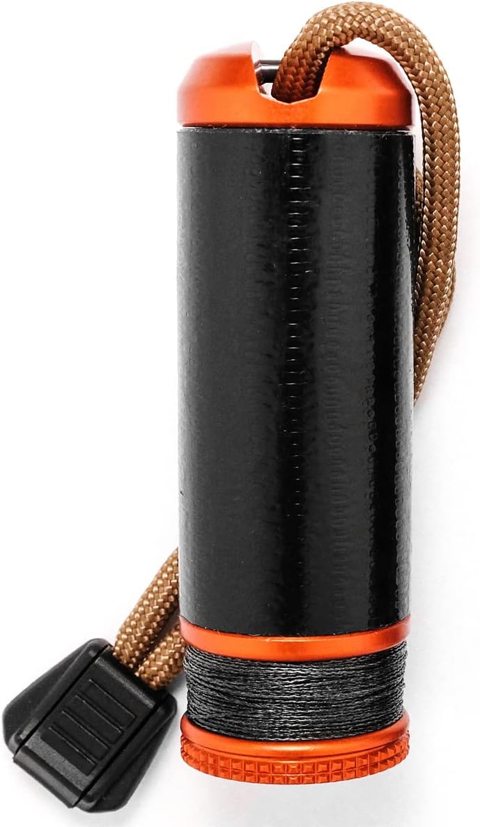 Exotac ripSPOOL Lightweight Bushcraft and Survival Complete Field Repair Kit and FireCord Lanyard for First Aid, Fire-Starting, Tool Creation, Fishing, and Navigation Tasks, Made in The USA - Image 1