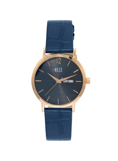 eliz ELIZ ES8736G1RBB SS Caseback & Leather Day-Date Men's Watch  - Image 1