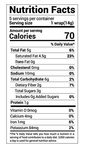 NUCO Certified ORGANIC Paleo Gluten Free Vegan Coconut Wraps 5 Count One Pack of Five Wraps - Image 5