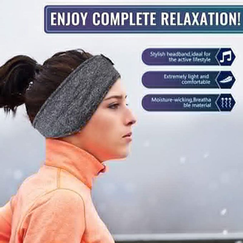 Wireless Headphones: Grey, Soft Materials For Safe Long-Term Wear - Compact Portable Design, 10 Hours Playback, 2.0 Channel Stereo Sound For Daily Music Enjoyment & Hands-Free Use - Image 3