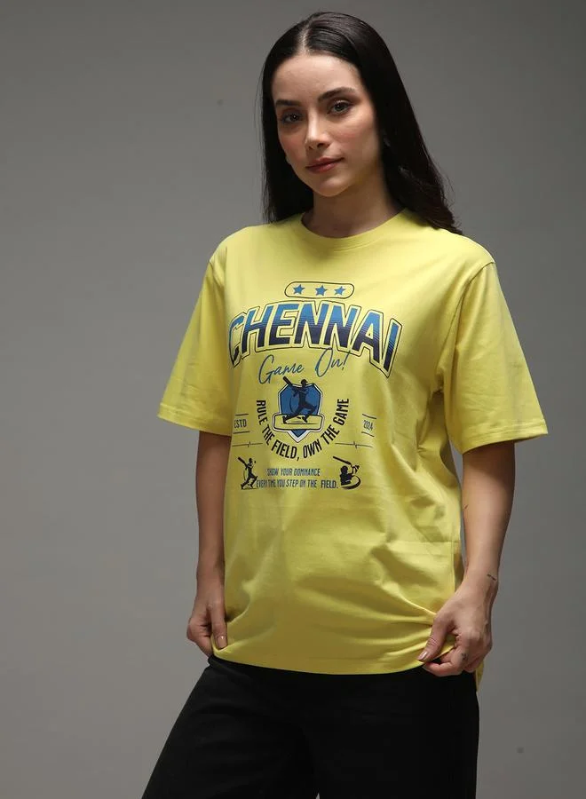 Dillinger Women Oversized Short Sleeve Printed T-Shirt