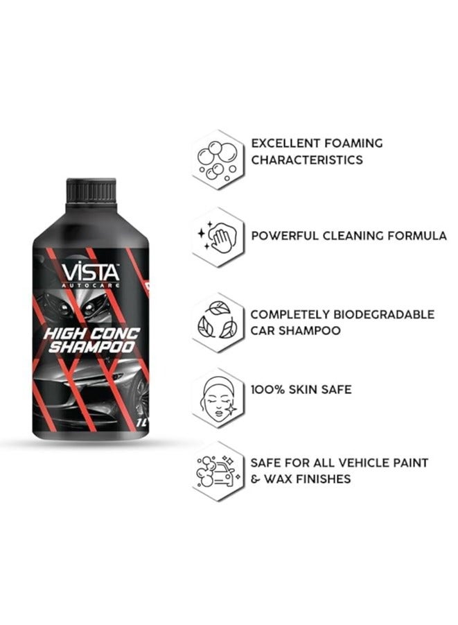 Vista High Conc Shampoo 1L High Concentrate Auto Shampoo Car Shampoo Bike Shampoo Cleaning - Image 4