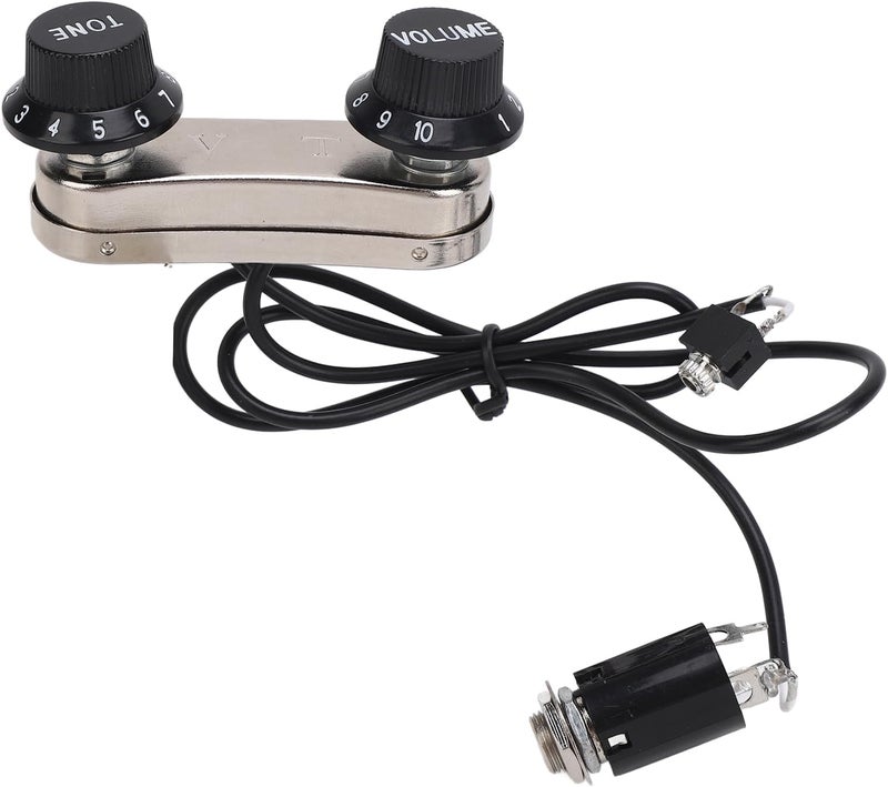 Violin Pickup, Piezo Transducer Bridge Set with Tone Volume Knob Exceptional Sound Quality Amplification Kit for Electric Violin - Image 1