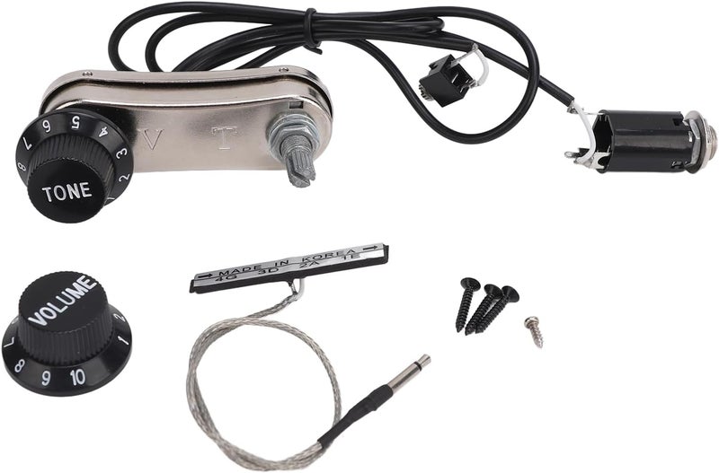 Violin Pickup, Piezo Transducer Bridge Set with Tone Volume Knob Exceptional Sound Quality Amplification Kit for Electric Violin - Image 5