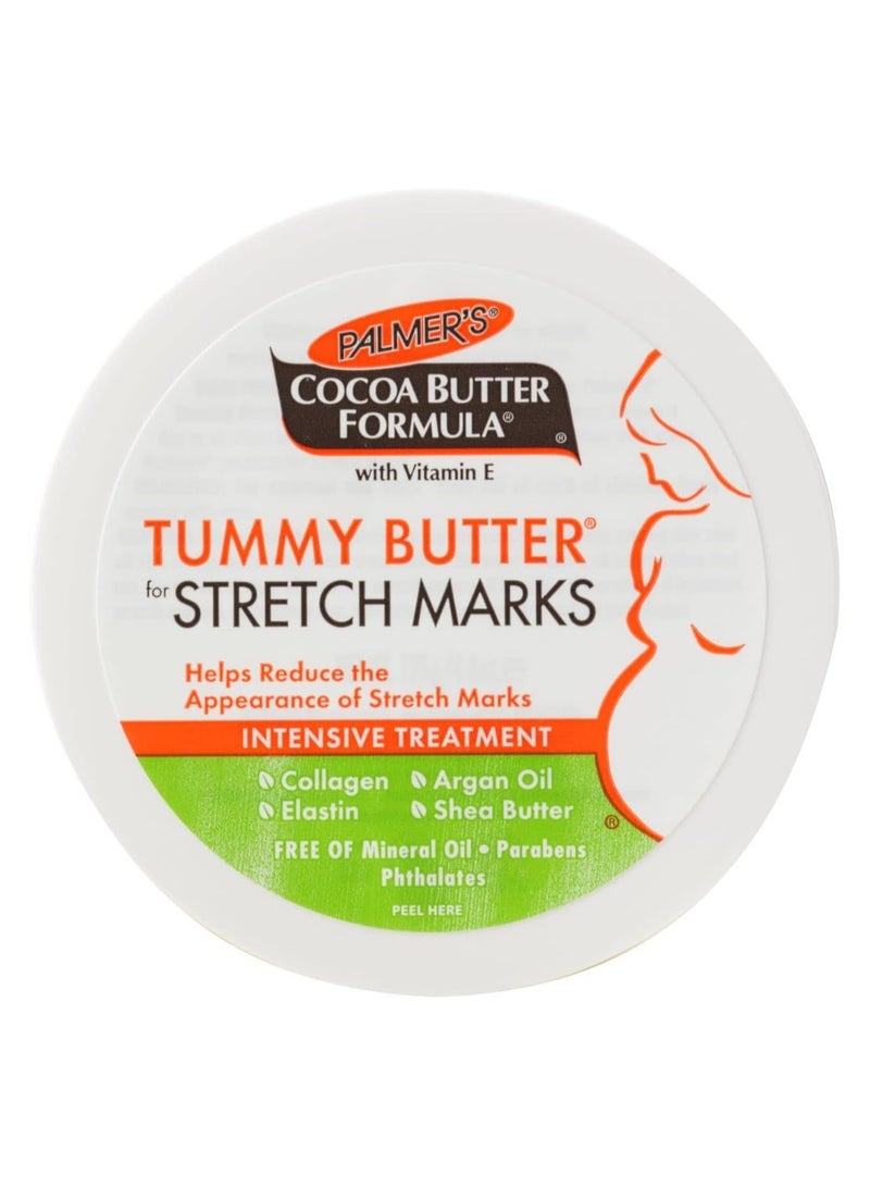 Palmer's Cocoa Tummy Butter Formula for Stretch Marks-Vitamin E-48 Hrs Moisture-Reduce Appearance of Mark-Improve Skin Elasticity-Ideal Nighttime-No Paraben,Sulphate,Dyes,Mineral Oil-125g - Image 2