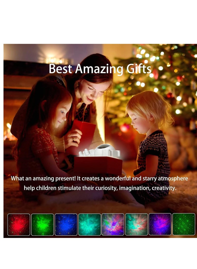 Space Buddy Projector, Astronaut Light Projector, Star Galaxy Night Lights, Nebula Galaxy with Timer and Remote, Kids Gaming Room Bedroom Decor, Christmas, Great Gift for Kids. - Image 2