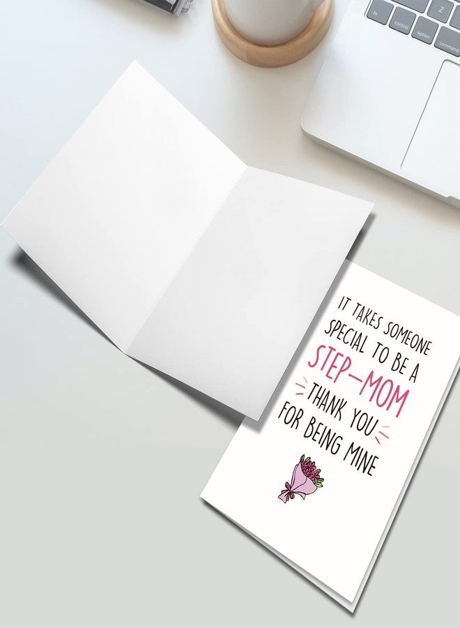 Ogeby Funny Mothers Day Gifts for Stepmom, Lovely Mother’s Day Card Gift from Step Daughter Son, Thank You for Being Mine - Image 5
