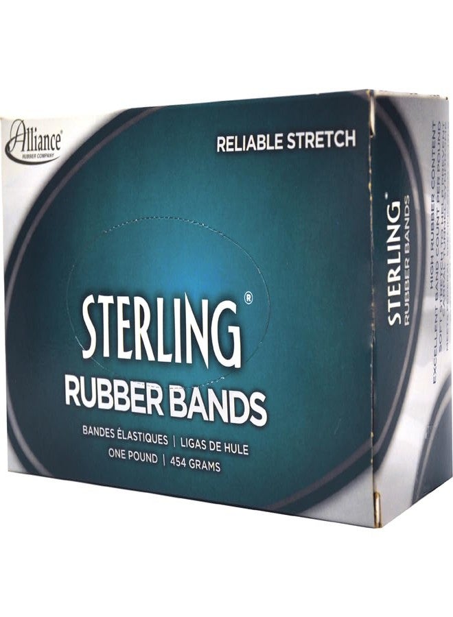 Alliance Rubber 24305 Sterling Rubber Bands Size #30, 1 lb Box Contains Approx. 1500 Bands (2" x 1/8", Natural Crepe) , Beige - Image 3