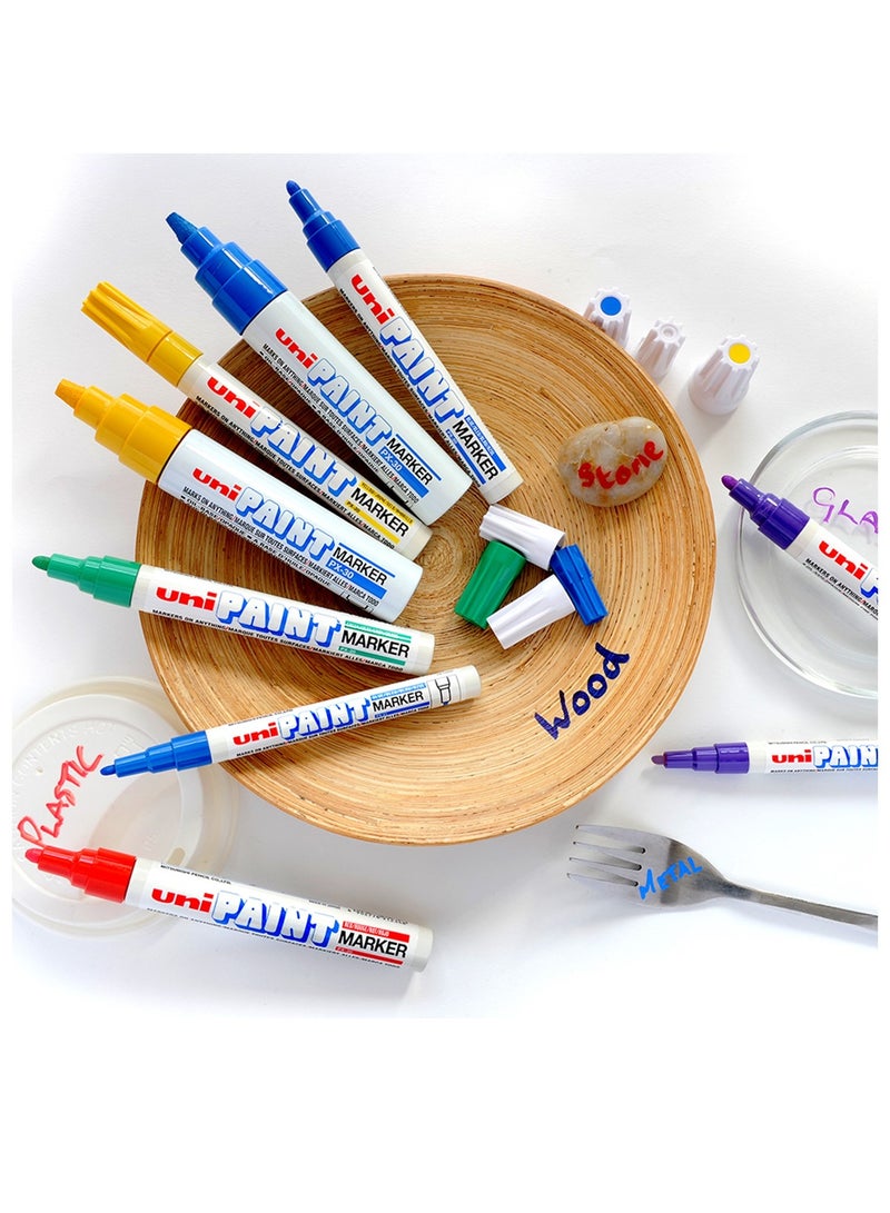 Uniball 1-Piece Medium Bullet Tip Paint Marker Silver Ink  - Image 3