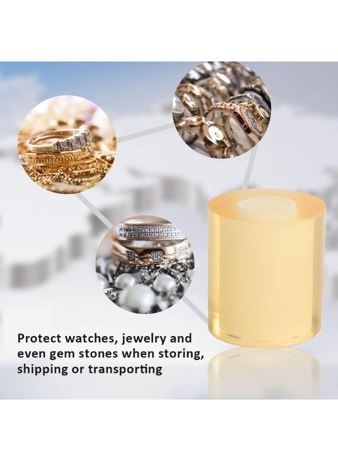 Rotekt Anti-Static Transparent PVC Protective Film Tape, 8cm Watch Anti-Static Static Protective Jewelry Protective Film, Clear Protector Tape Bracelet Necklace Ring Dust Scratch Repair - Image 3