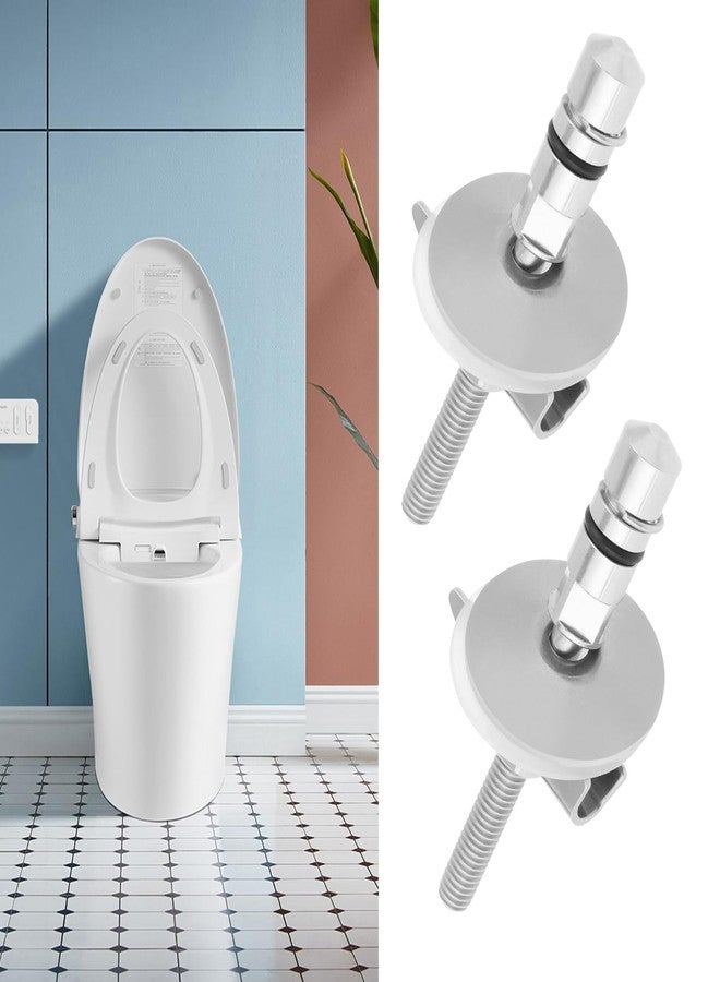 Create idea مجموعة تثبيت مفصلات مقعد المرحاض 1 زوج M6 x 71.5mm من الفولاذ المقاوم للصدأ، حامل تثبيت غطاء المرحاض C0102G متوافق مع LUVETT - Image 3