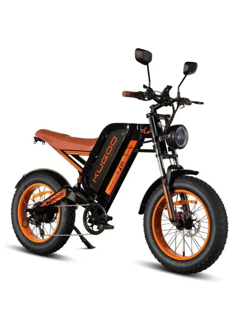 كي يو جي أو أو دراجة كهربائية Kugoo V6 هارلي 48 فولت 28 أمبير 1000 وات مزدوجة - Image 1