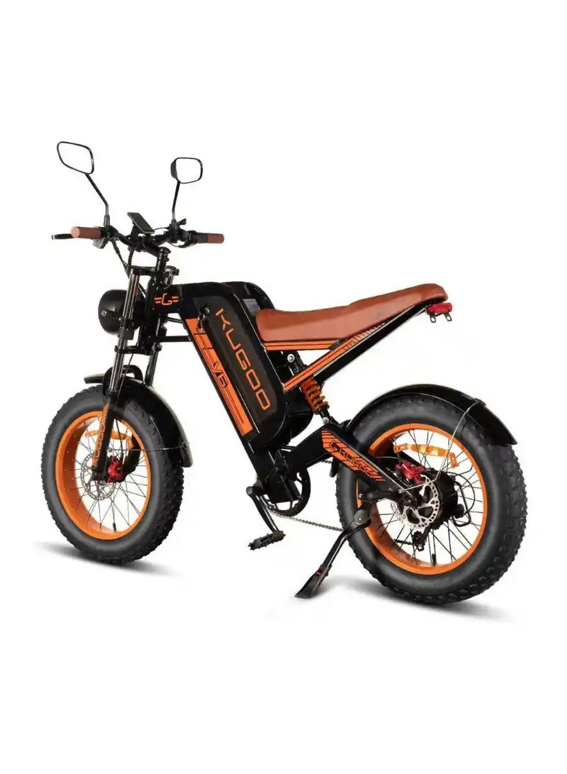 كي يو جي أو أو دراجة كهربائية Kugoo V6 هارلي 48 فولت 28 أمبير 1000 وات مزدوجة - Image 3