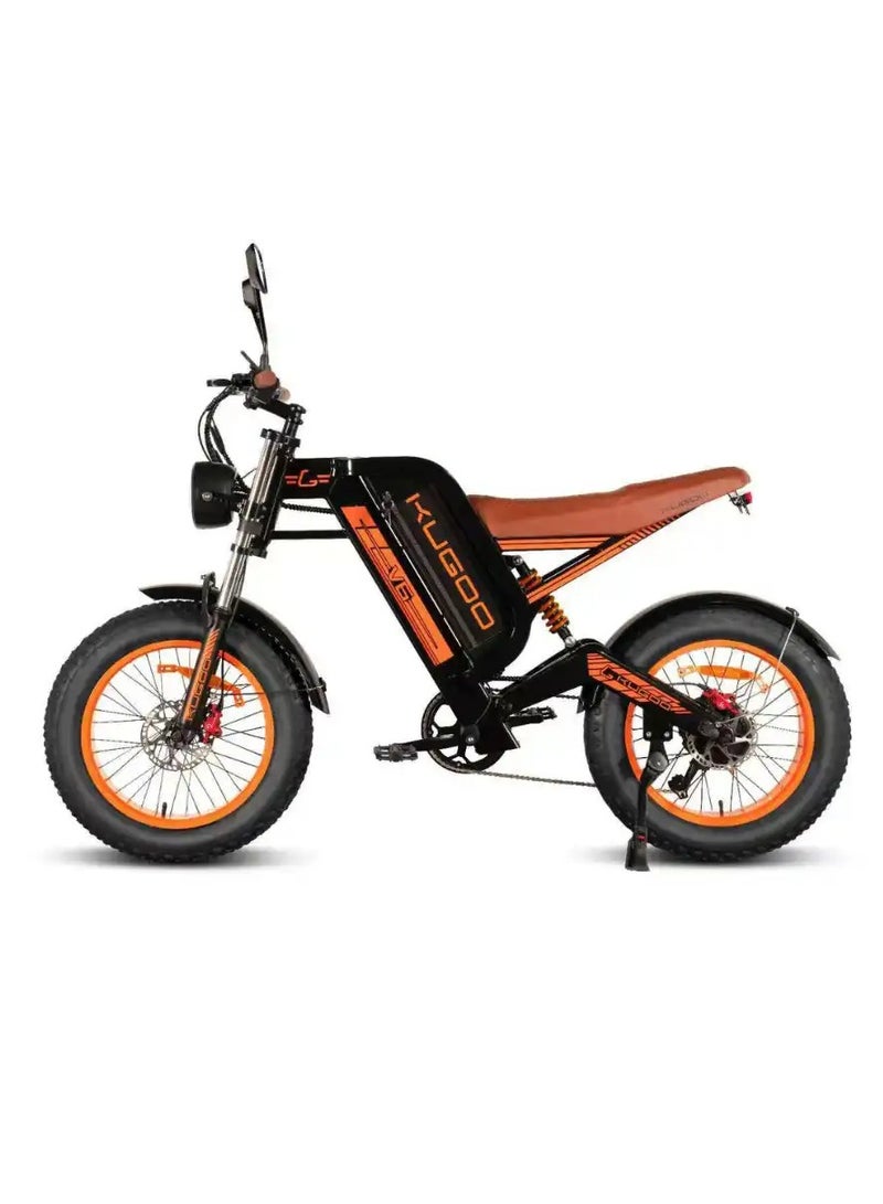 كي يو جي أو أو دراجة كهربائية Kugoo V6 هارلي 48 فولت 28 أمبير 1000 وات مزدوجة - Image 4