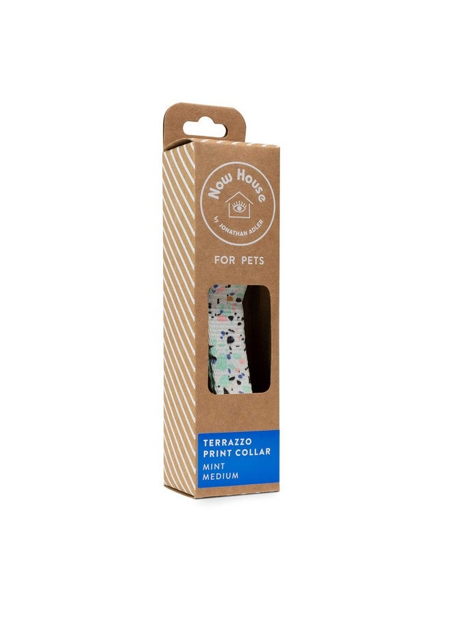 Peeps Now House for Pets by Jonathan Adler Mint Terrazzo Collar, Medium | Stylish and Fashionable Way to Keep Your Dog Looking Great | Cute and Adorable Dog Accessories for Pets - Image 2