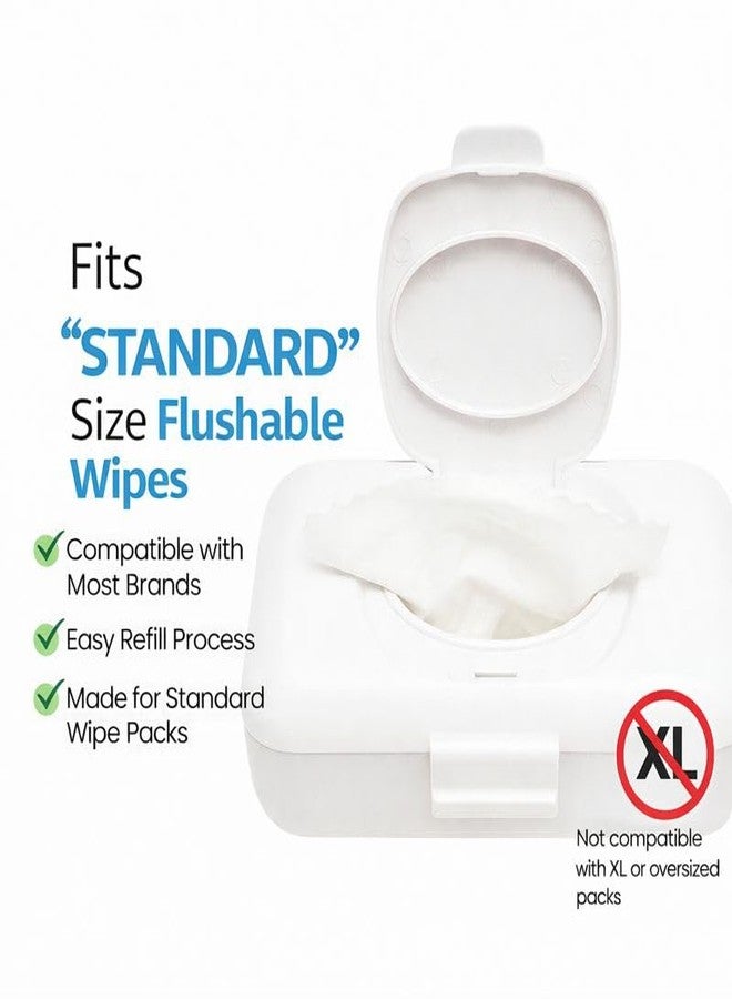 Loo Discreet Flushable Wipes Dispenser – Fits Standard Size Flushable Wipes Only – No-Drill Suction Mount, Hygienic Low-Profile Holder for Bathroom & Toilet - Image 2