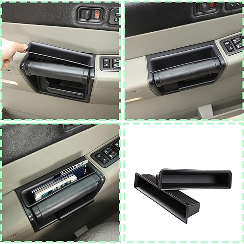 PIUGILH Compatible with Hummer H2 2003-2007 Front Row Door Organizer Storage Tray Armrest Box Phone Container Grab Handle Tray Insert Glove Pallet - Image 3