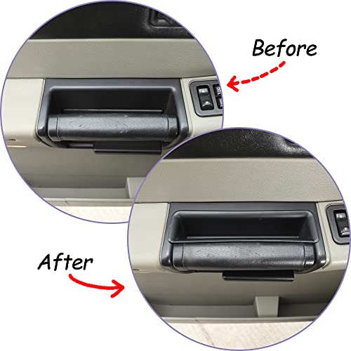 PIUGILH Compatible with Hummer H2 2003-2007 Front Row Door Organizer Storage Tray Armrest Box Phone Container Grab Handle Tray Insert Glove Pallet - Image 2