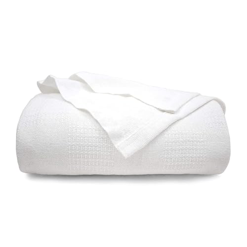 TL Care Health 100% Cotton Twin XL Blanket 66" x 90" - Soft, Lightweight and Breathable Blanket for Hospital, Medical, Home Care, Twin Bed & College Dorm - Image 1