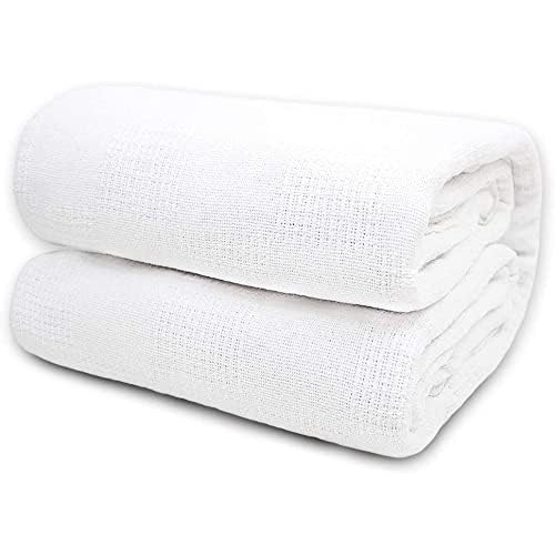 TL Care Health 100% Cotton Twin XL Blanket 66" x 90" - Soft, Lightweight and Breathable Blanket for Hospital, Medical, Home Care, Twin Bed & College Dorm - Image 4