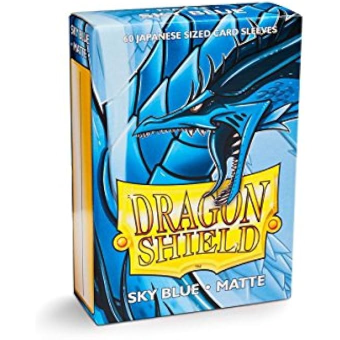 dragon shield SMALL SLEEVES - JAPANESE MATTE SKY BLUE (60 SLEEVES) - Image 1