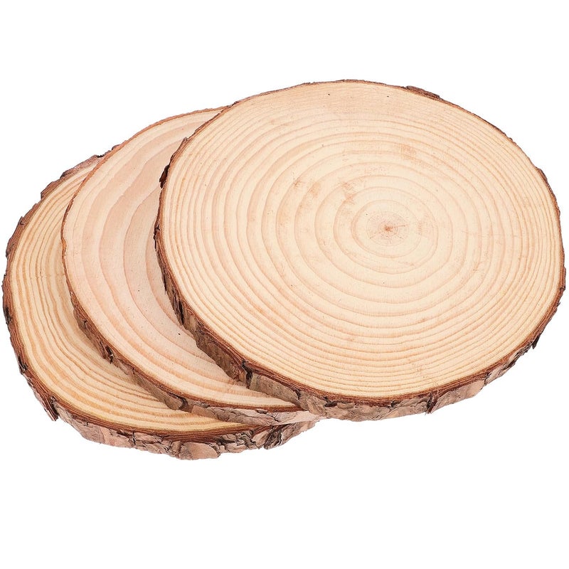 3Pcs Wood Garden Stepping Stones 12x12 Inch Outdoor Path Walkway For Lawn Landscaping - Image 2