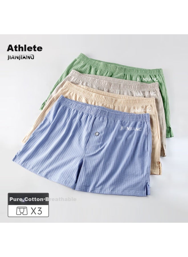 Athlete Jian Jiang Arro Men's Cotton Boxer Briefs Loose-fit Underwear 3-pack - Image 1