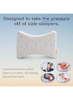 Fully Adjustable Knee Pillow And Leg Positioner With Washable Cover Memory Foam Fill Helps Relieve Pain Perfect For Side Sleepers And During Pregnancy Soft Lulltra Fabric - pzsku/Z09ED8F99C4FE8A5CB06CZ/45/_/1741446626/1368401d-5891-4875-8e47-bd1ffde4cdd0