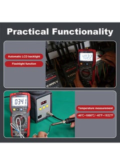 UNI-T UNI-T UT89X Digital Multimeter Tester, TRMS 6000 Counts AC DC 1000V Multimetro Volt Ohm Meter Automotive Electrical Capacitance Multimeter, Measures Current Temperature NCV Resistance  - Image 4