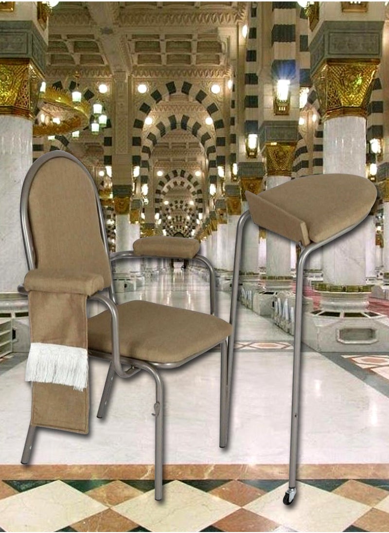 Living - Folding Mosque Islam Muslim Prayer Chair Muslim Church Chair For Prayer People With Special Needs - Image 1