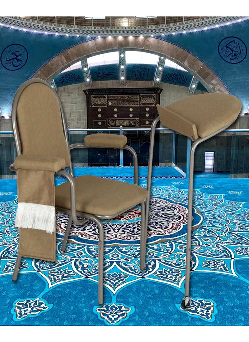 Living - Folding Mosque Islam Muslim Prayer Chair Muslim Church Chair For Prayer People With Special Needs - Image 1