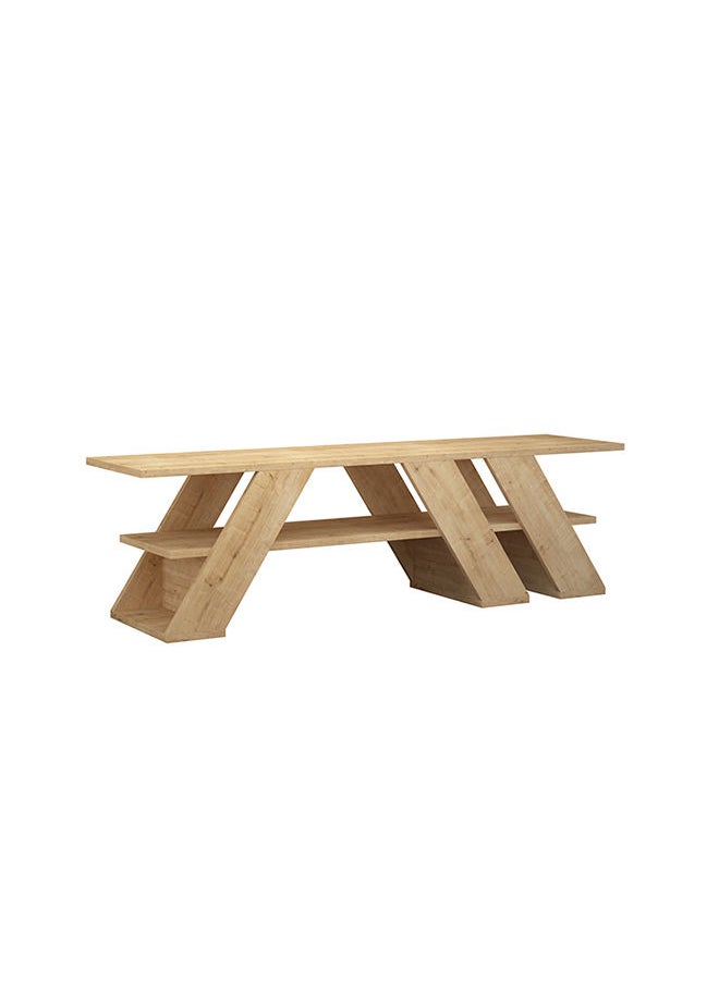 Mourah Home - Fella Tv Stand Up To 55 Inches With Storage - Oak - 2 Years Warranty - Image 1