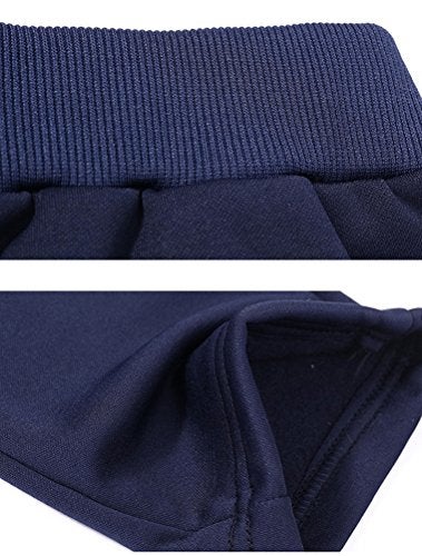 PASOK Men's Casual Tracksuit Full Zip Running Jogging Athletic Sports Jacket And Pants Set Blue 2XL - Image 3