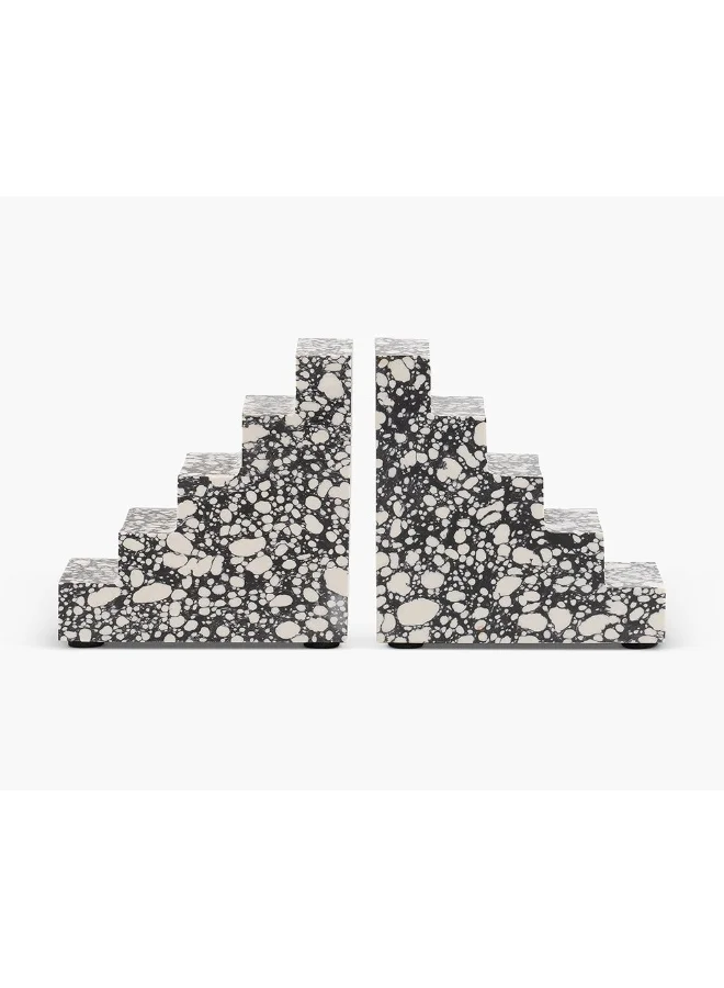 2XL Home Set of 2 Bookend Marble 10x5x10cm