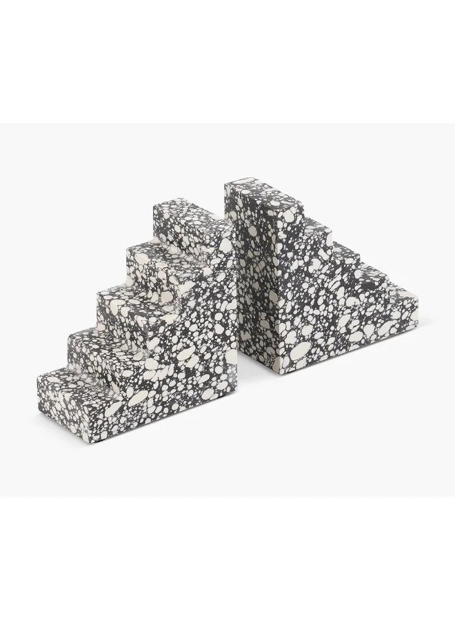 2XL Home Set of 2 Bookend Marble 10x5x10cm