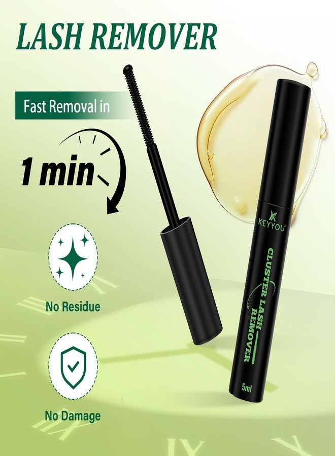 KEYYOU Lash Extension Kit 3D Effect Volume Lash Clusters Kit 120pcs D Curl Waterproof Kit DIY Eyelash Extension Kit with Bond and Seal Lash Glue Remover Lash Applicators (Kit-PuffSilk V3D05-8-18MIX) - Image 5