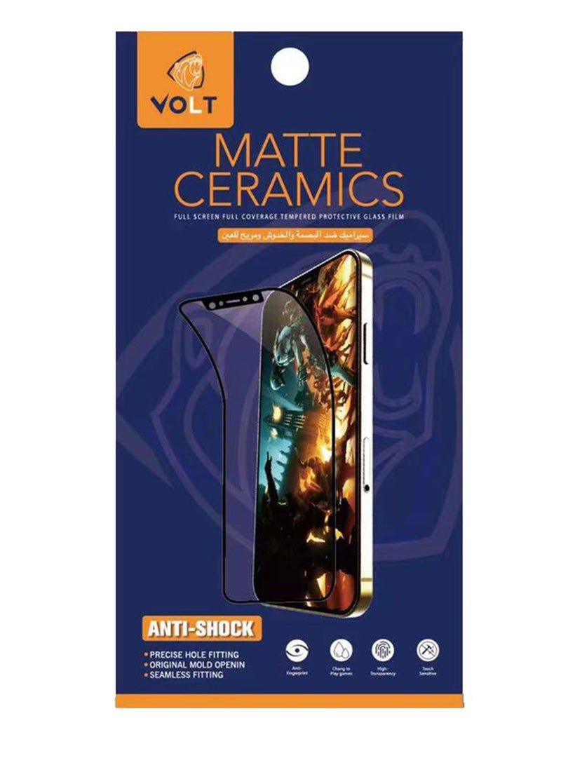 VOLT Full Coverage Tempered Glass Film Protector for Iphone 12 Pro Max - Image 1