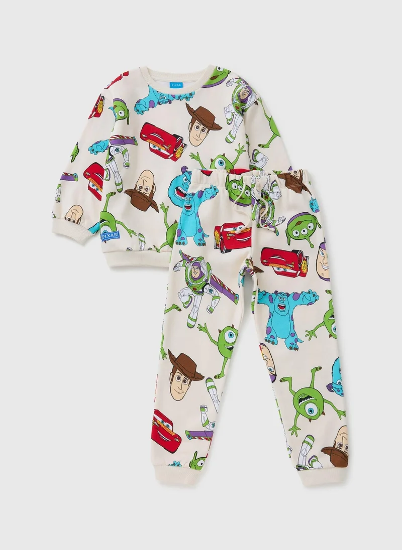 Matalan Toy Story Boys Cream Sweatshirt & Jogging Bottom Set