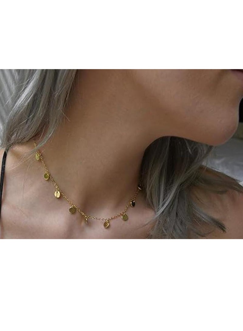 Luxuria 18k gold plated stainless steel short necklace - Image 2