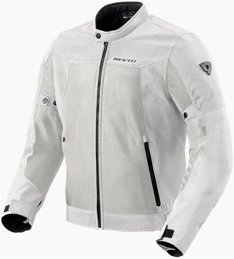 REV'IT! Men's Eclipse 2 Mesh Motorcycle Jacket - Silver, 2X-Large - Image 1