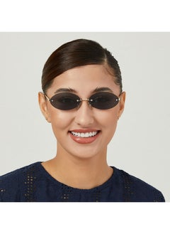 Blackout JENNIFER Women Japanese Gold Sunglasses - Frame Material: Metal - Frame Color: Japanese Gold -Lens Color: Green - Full Rim  - Image 4