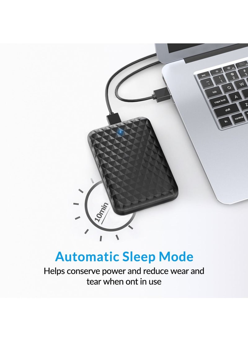 Orico - علبة محرك الأقراص الصلبة الخارجية SATA إلى USB C لمحرك الأقراص الصلبة SSD مقاس 2.5 بوصة SATA HD Externo للكمبيوتر الشخصي - Image 1