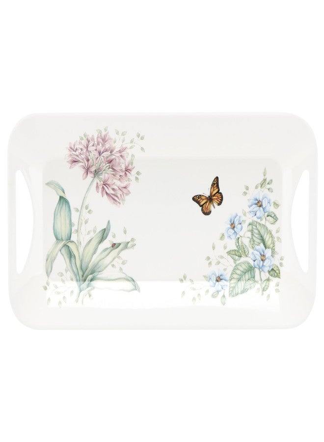 Lenox 855591 Butterfly Meadow Melamine Hors Doeuvres Tray, Lightweight Melamine Material - Image 1