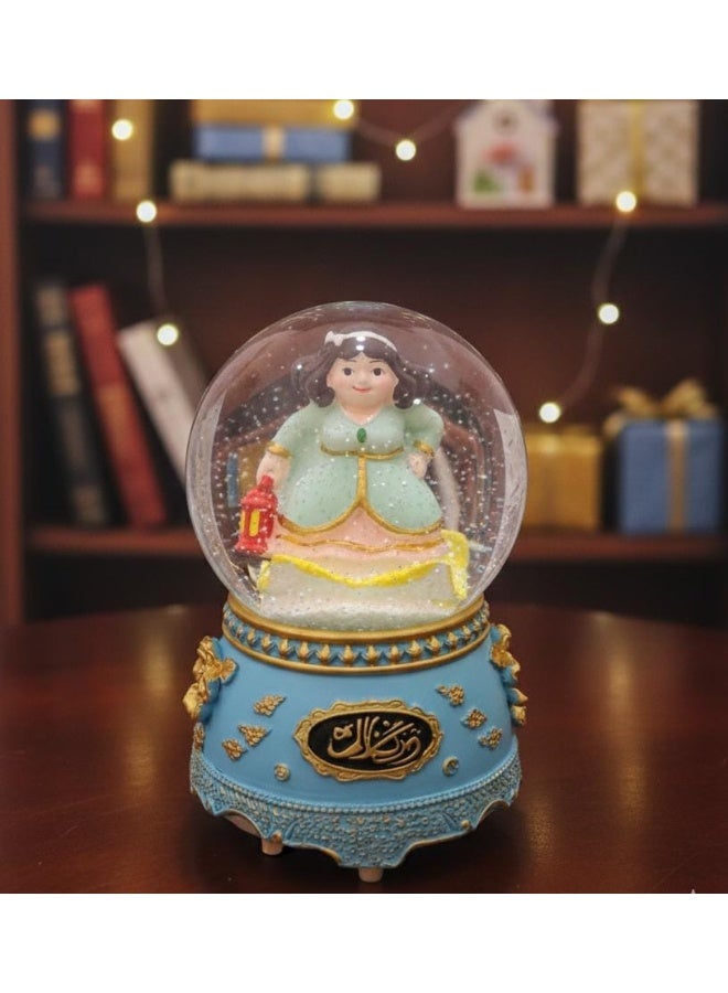 بلورة رمضان فنانيس المجسمة البلورات بالتصميم اغاني رمضانية البلورة بماتور علشان اجواء الثلوج و الانوار الميكس وتغيير الاغاني بمفتاح التشغيل بتشتغل بحجارة