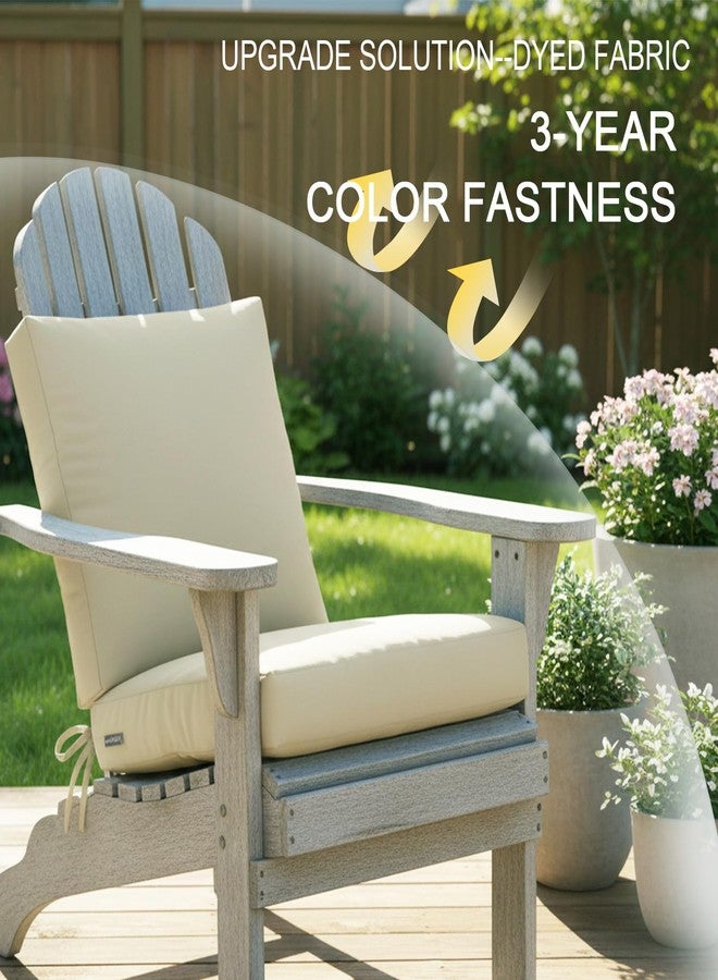 NettyPro Outdoor Cushion Slipcovers Waterproof 4 Pack Patio Chair Seat Cushion Covers with Zipper and Tie, 24 x 24 x 4 Inch, Replacement Cover Only, Khaki - Image 4